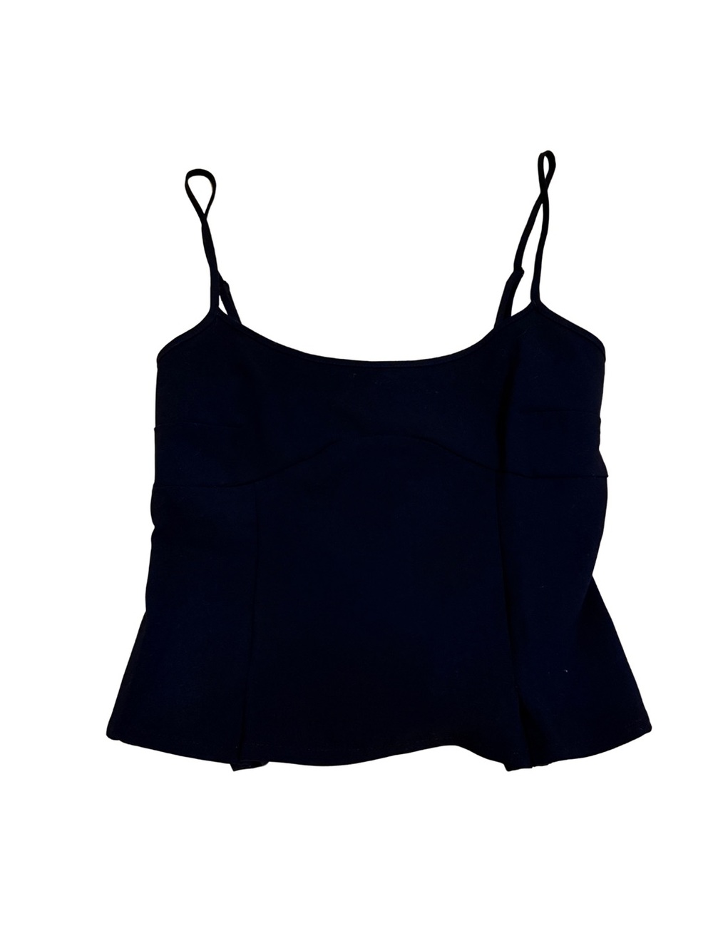 H&M Black Slim Crop Top